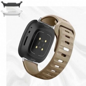 Curea din silicon compatibila cu Samsung Galaxy Watch9 44mm/40mm, Samsung Galaxy Watch 8 44mm/40mm, Chocolate Brown