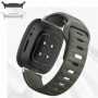 Curea din silicon compatibila cu Samsung Galaxy Watch9 44mm/40mm, Samsung Galaxy Watch 8 44mm/40mm, Chrome Gray