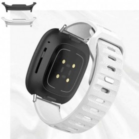 Curea din silicon compatibila cu Samsung Galaxy Watch9 44mm/40mm, Samsung Galaxy Watch 8 44mm/40mm, Linen White