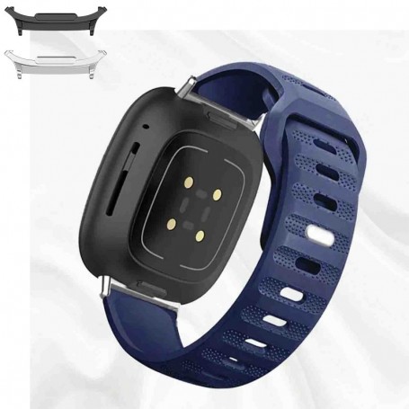 Curea din silicon compatibila cu Samsung Galaxy Watch9 44mm/40mm, Samsung Galaxy Watch 8 44mm/40mm, Cerulean Blue