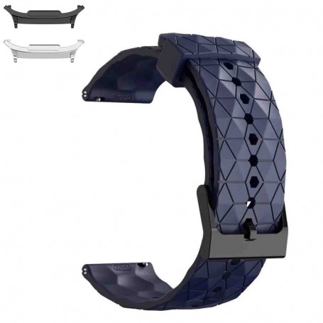 Curea din silicon compatibila cu Samsung Galaxy Watch9 44mm/40mm, Samsung Galaxy Watch 8 44mm/40mm, Zaffre Blue