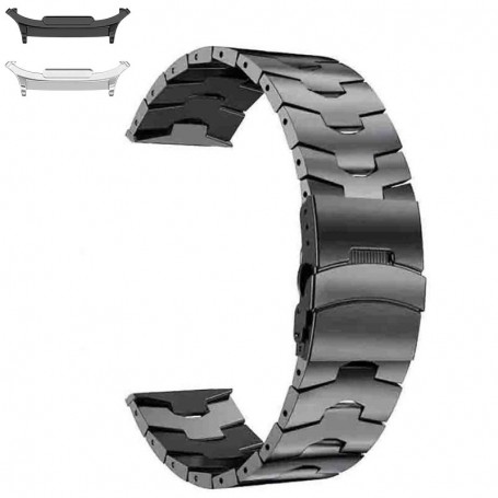 Curea Titan compatibila cu Samsung Galaxy Watch9 44mm/40mm, Samsung Galaxy Watch 8 44mm/40mm, Titan Ash
