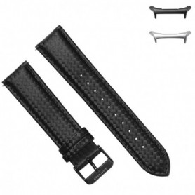 Curea piele compatibila Samsung Galaxy Watch Ultra1 si Samsung Galaxy Watch Ultra2, Negru Lucios