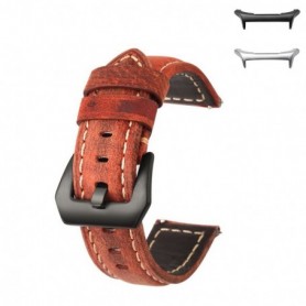 Curea piele naturala, compatibila Samsung Galaxy Watch Ultra1 si Samsung Galaxy Watch Ultra2, Maro Aprins