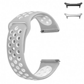 Curea silicon compatibila Samsung Galaxy Watch Ultra1 si Samsung Galaxy Watch Ultra2, Alb/Gri