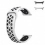 Curea silicon compatibila Samsung Galaxy Watch Ultra1 si Samsung Galaxy Watch Ultra2, Alb/Negru