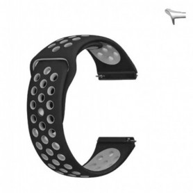 Curea silicon compatibila Samsung Galaxy Watch Ultra1 si Samsung Galaxy Watch Ultra2, Negru/Gri