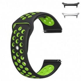 Curea silicon compatibila Samsung Galaxy Watch Ultra1 si Samsung Galaxy Watch Ultra2, Negru/Verde