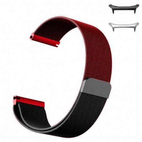 Curea otel, Slim, compatibila cu Samsung Galaxy Watch Ultra1 si Samsung Galaxy Watch Ultra2, Black Wine