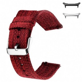 Curea material textil, compatibila cu Samsung Galaxy Watch Ultra1 si Samsung Galaxy Watch Ultra2, Mahon Red