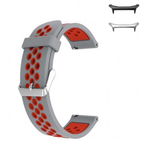 Curea din silicon compatibila cu Samsung Galaxy Watch Ultra1 si Samsung Galaxy Watch Ultra2, Gray Ruby