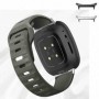 Curea din silicon compatibila cu Samsung Galaxy Watch Ultra1 si Samsung Galaxy Watch Ultra2, Chrome Gray